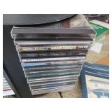 Spinning CD rack filled with CD