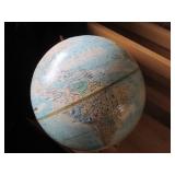 Vintage spinning Globe and raincoat...