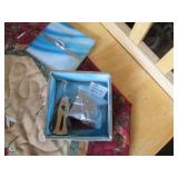 Stained glass and metal welcome sig...