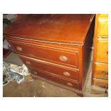 Vintage short Wood 3-drawer dresser...