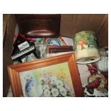 2-Box lot of home decor as shown as...