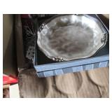 Silver-tone serving pieces, jewelry...