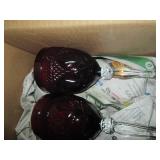 Lot of Ruby Red cut glass stemware...