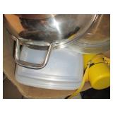 3-box lot of kitchen pans, food sto...