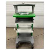 MSRP $2200 Megadyne Mobile Monitor Standing Desk Supply Storage Equipment Cart With Power Supply - In Great Condition!