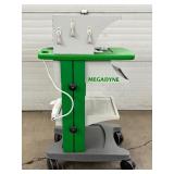 MSRP $2200 Megadyne Mobile Monitor Standing Desk Supply Storage Equipment Cart With Power Supply - In Great Condition!