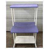 Mobile Computer Workstation Table Cart – Compact Rolling Desk for Laptop or Desktop Use – Smooth Mobility – Ideal for Office, Medical, or Lab Settings! - In Great Condition!