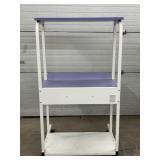 Mobile Computer Workstation Table Cart – Compact Rolling Desk for Laptop or Desktop Use – Smooth Mobility – Ideal for Office, Medical, or Lab Settings! - In Great Condition!