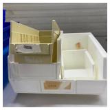 Lot of Various Akro Storage Trays, Boxes & Bins Plus Organizer – Some Stackable – Perfect for Organizing Medical Cart Drawers, Tools, or Miscellaneous Supplies – Versatile Storage Solution f