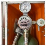 $$$$ Highly Collectible & Sought After!! Vintage Flynn Series III O-Two Systems EMS Resuscitation Unit With D Cylinder, O2 Regulator & More - In Great Vintage Condition!