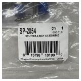 Lot of 50 NEW In Package WINEGARD® 4-Way SP-2054 RF Shielded Splitters – 40-2050MHz –Reliable Signal Distribution for TV, Satellite, Internet & More – Clean, Consistent Performance in Every