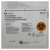 MSRP $100 = 8 NEW Covidien 8836SA SharpSafety Pharmaceutical Waste Containers with Manual