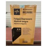 MSRP $120 = 1 Case (2500 each) NEW Medline MDS202077 Non-Sterile Single-Use 6" Tongue Depressors