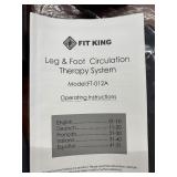 Fit King FT-012A Leg & Foot Circulation Therapy System with Carry Bag and Manual – Relieves Fatigue, Swelling & Improves Circulation – 3 Modes & 3 Intensity Levels – Includes Carry B