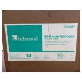 MSRP $100 = 1 Case (5000 each) NEW Richmond 300420 2" x 2" *12-Ply* 100% Cotton All Gauze Sponges