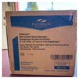 MSRP $185 = 1 Case (5000 each) NEW Patterson Dental 089-6167 2" x 2" 4-Ply Non-Woven Rayon Polyester Formed Gauze Sponges - Absorbs 12 times their own weight