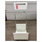 Transport Supply Storage Poly Cart – Durable, Rolling Cart for Easy Mobility – Great Condition!