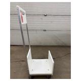 Transport Supply Storage Poly Cart – Durable, Rolling Cart for Easy Mobility – Great Condition!
