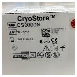 MSRP $1500 NEW Origen CryoStore 2000 Freezing Bags – Box of 24 – 180–450ml EVA Conical Bags with “N” Tube Set – Lab-Grade, Sterile & Sealed – Ideal for Cryogenic Storage – NEW IN B