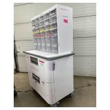 MSRP $12,000 Ethicon Procedure Cart EPC01 – Designed for OR organization -20 small sliding bins, 5 large pivoting bins & 2 spacious drawers. Features magnetic drawer dividers and locking wheels 