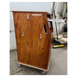 Mobile Standing Podium Desk with 3 Drawers – Includes lockable wheels for easy mobility – Perfect for home offices, clinics, or labs – Great Condition!