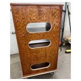 Mobile Standing Podium Desk with 3 Drawers – Includes lockable wheels for easy mobility – Perfect for home offices, clinics, or labs – Great Condition!