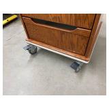 Mobile Standing Podium Desk with 3 Drawers – Includes lockable wheels for easy mobility – Perfect for home offices, clinics, or labs – Great Condition!