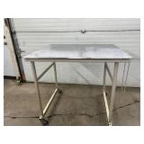 MSRP $3000 Phelan Straddle Mobile Surgical Instrument Table – Adjustable height with chain for custom positioning – Sturdy, durable design – Easy to move with smooth-rolling casters – Good Con