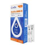 MSRP $700 = 1 Case (34 Packages with 2 Tests Each Per Package) NEW CorDx ACT21002-2 Tyfast Flu A/B & Covid-19 3-In-1 10-minute At Home Nasal Swab Multiplex Rapid Tests Exp 7/26 (Extended 1 year by