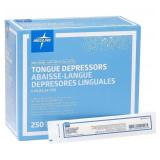 MSRP $120 = 1 Case (2500 each) NEW Medline MDS202077 Non-Sterile Single-Use 6" Tongue Depressors