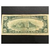 1950 C Green Seal $10 Dollar Federal Reserve Note