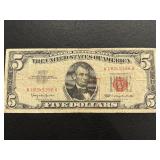1963 Red Seal $5 Dollar Note