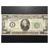 1934 B Green Seal $20 Federal Reserve Note