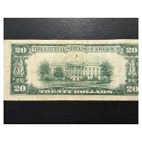 1934 B Green Seal $20 Federal Reserve Note