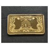 Gold Layered $5 Dollar Silver Certificate