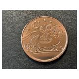 1 Ounce .999 Fine Copper Round