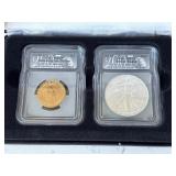 2007 Silver Eagle and Washington Dollar Set #149 of 895