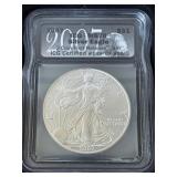 2007 Silver Eagle and Washington Dollar Set #149 of 895