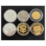 Gold and Silver Layered Medallions