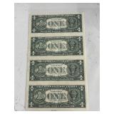 2003 A Uncut Sheet of $1 Dollar Bills