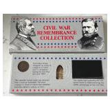 Indian Head Cent and Civil War Bullet