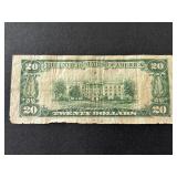 1934 A Green Seal $20 Federal Reserve Note