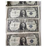 10 Blue Seal $1 Dollar Silver Certificates