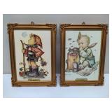 Framed Hummel Figurine Prints