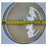 Smoke Colored Dessert Cups & Round Serving Platter