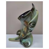 HULL Parchment & Pine Cornucopia Pottery