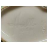 HULL Parchment & Pine Cornucopia Pottery