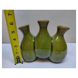 Vintage Three-Bud Ceramic Vase