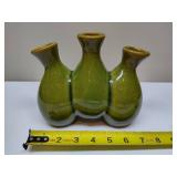 Vintage Three-Bud Ceramic Vase