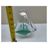 Murano Hand Blown Art Glass Basket